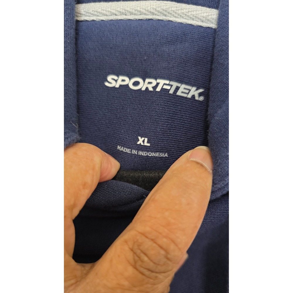 Sport-Tek‎ Kenworth Hoodie Mens XL Navy Blue Pullover Sweatshirt Trucking Logo - Picture 4 of 9
